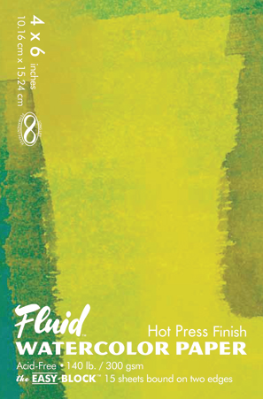 Fluid EZ Watercolor Blocks - 140lb Hot Press