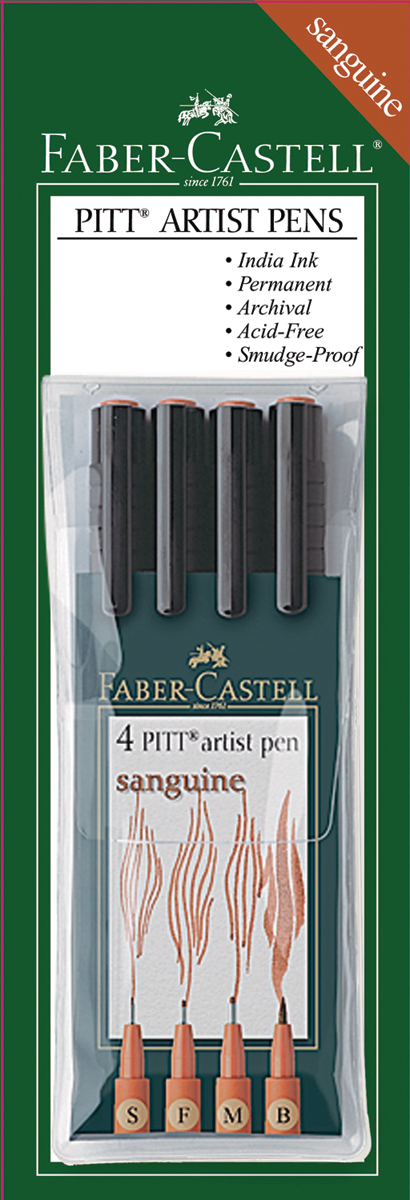 Faber Castell Pitt Pen Sets of 4