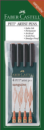 Faber Castell Pitt Pen Sets of 4