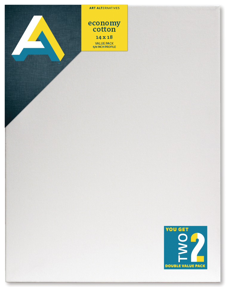 Art Alternatives Economy Cotton Stretched Canvas Twinpacks