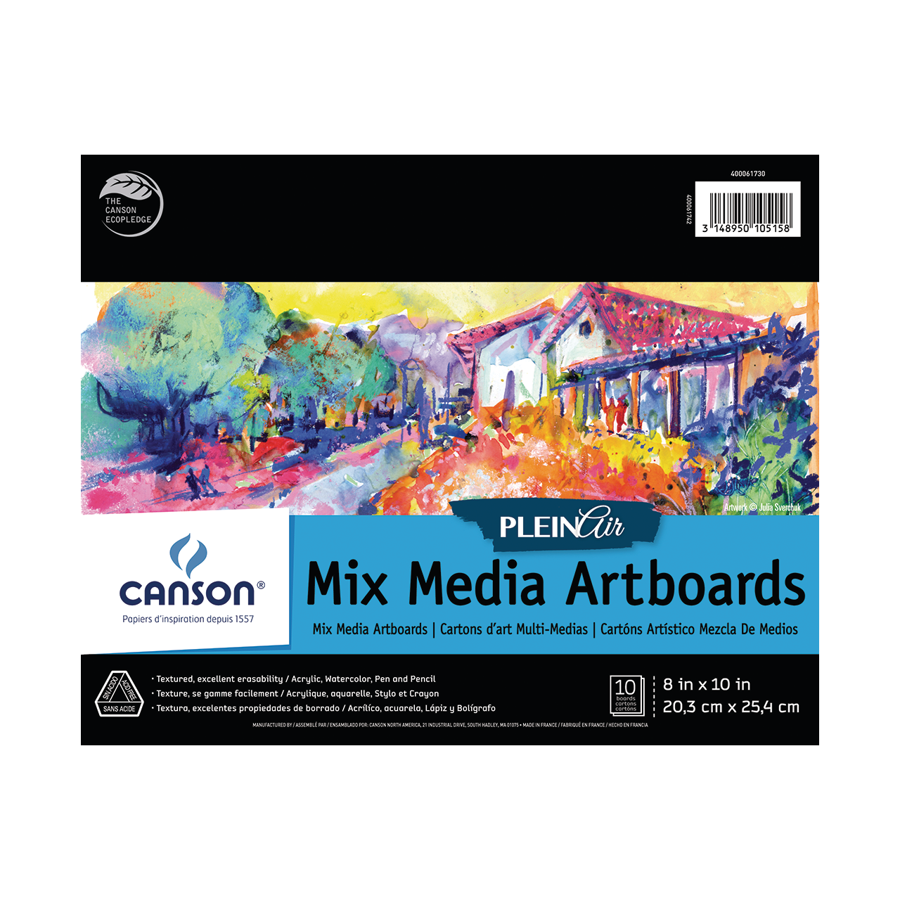 Canson Plein Air Mixed Media Artboard Pad