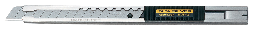 Olfa Stainless Steel Slide-Lock Knife 9mm