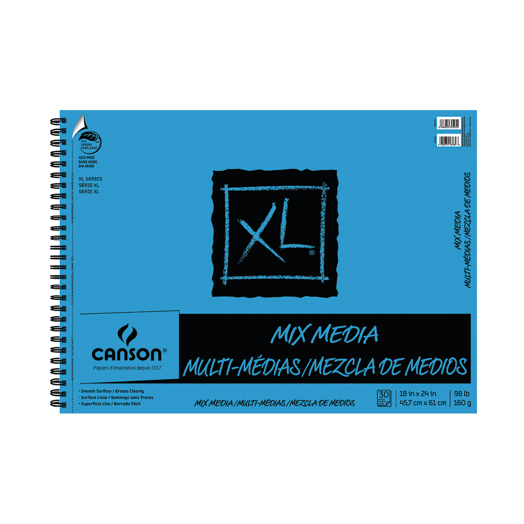 Canson XL Mix-Media Pad 9x12, 60 Sheets