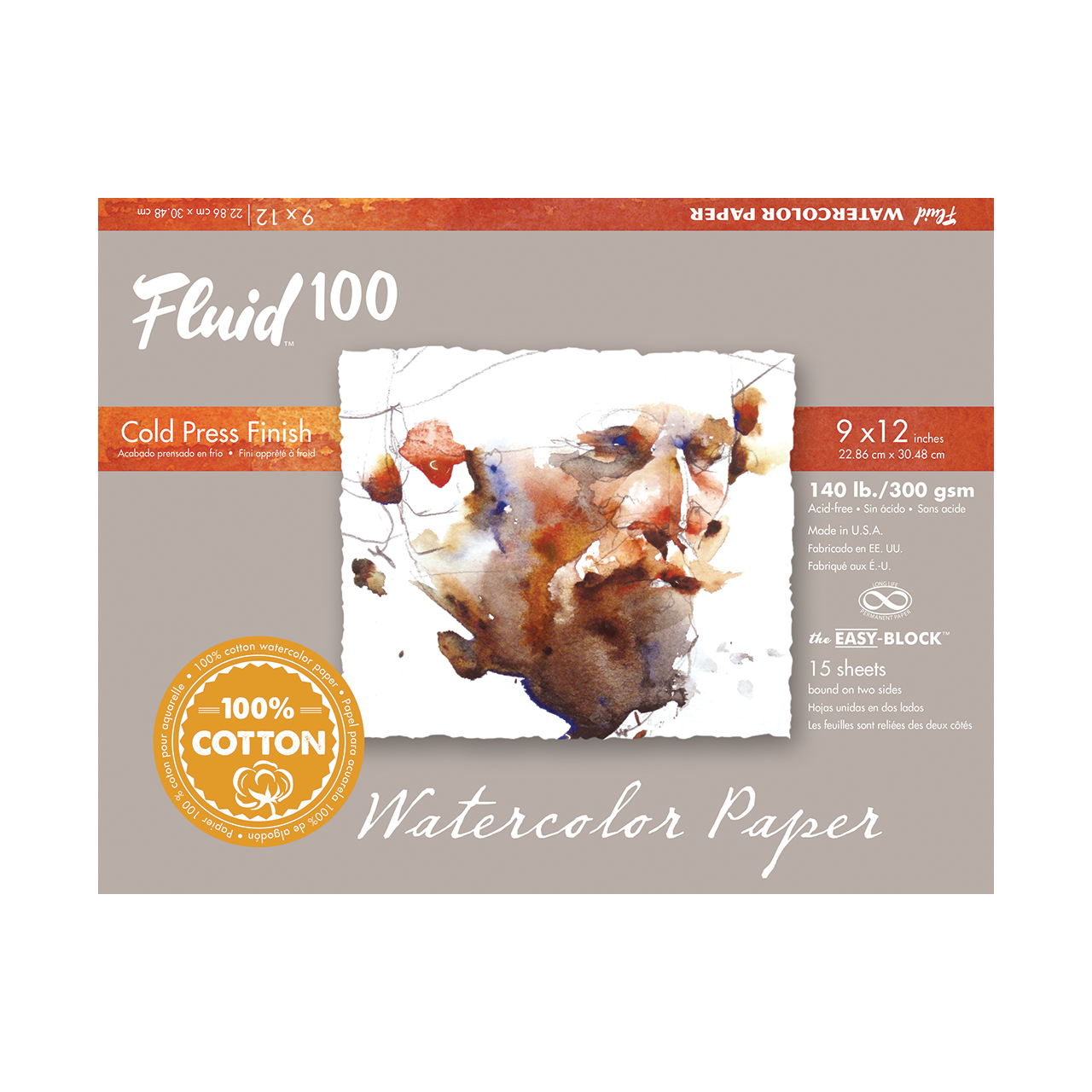 Fluid 100 Watercolor Blocks - 140lb Cold Press