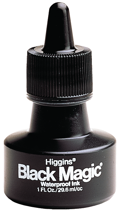 Higgins Black Magic Waterproof Ink - 1oz bottle