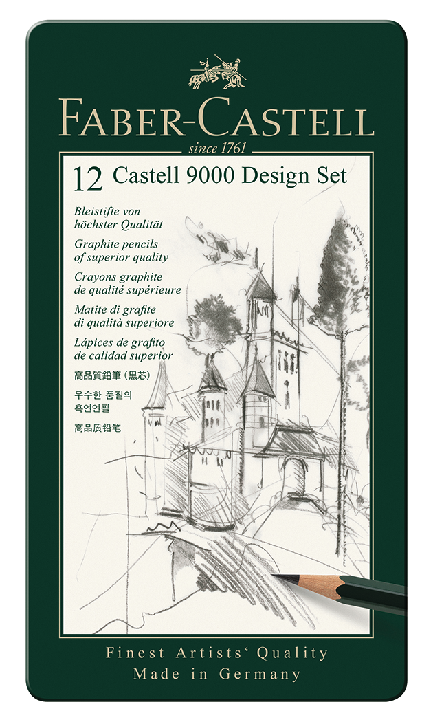 Faber Castell 9000 Graphite Tin Sets