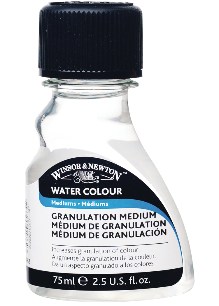 This medium gives colors a granular appearance and is useful in all watercolor techniques.