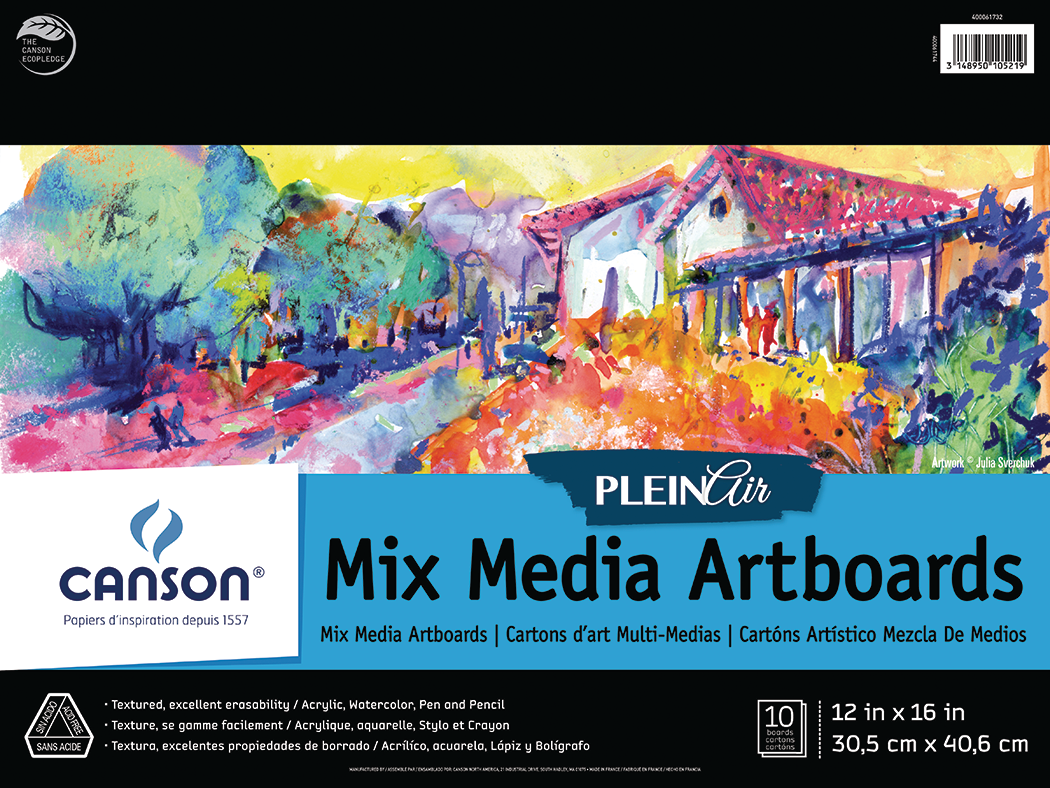 Canson Plein Air Mixed Media Artboard Pad