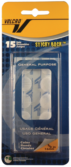 Velcro Coin Rounds 5/8"