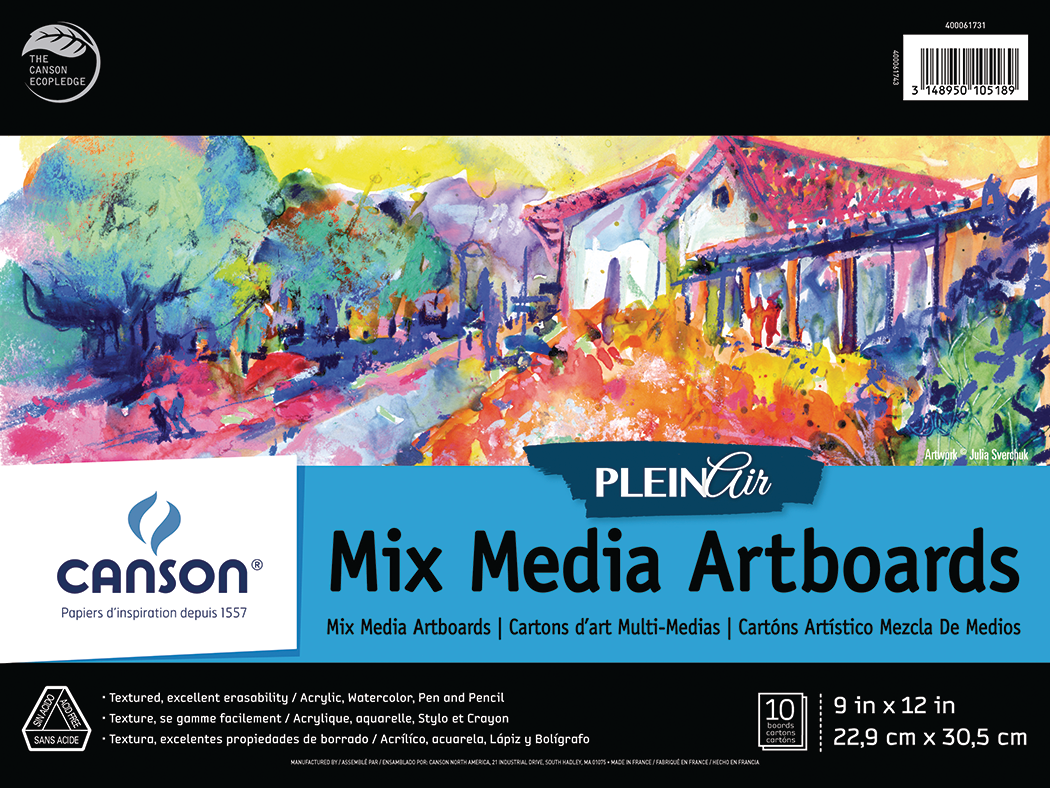 Canson Plein Air Mixed Media Artboard Pad