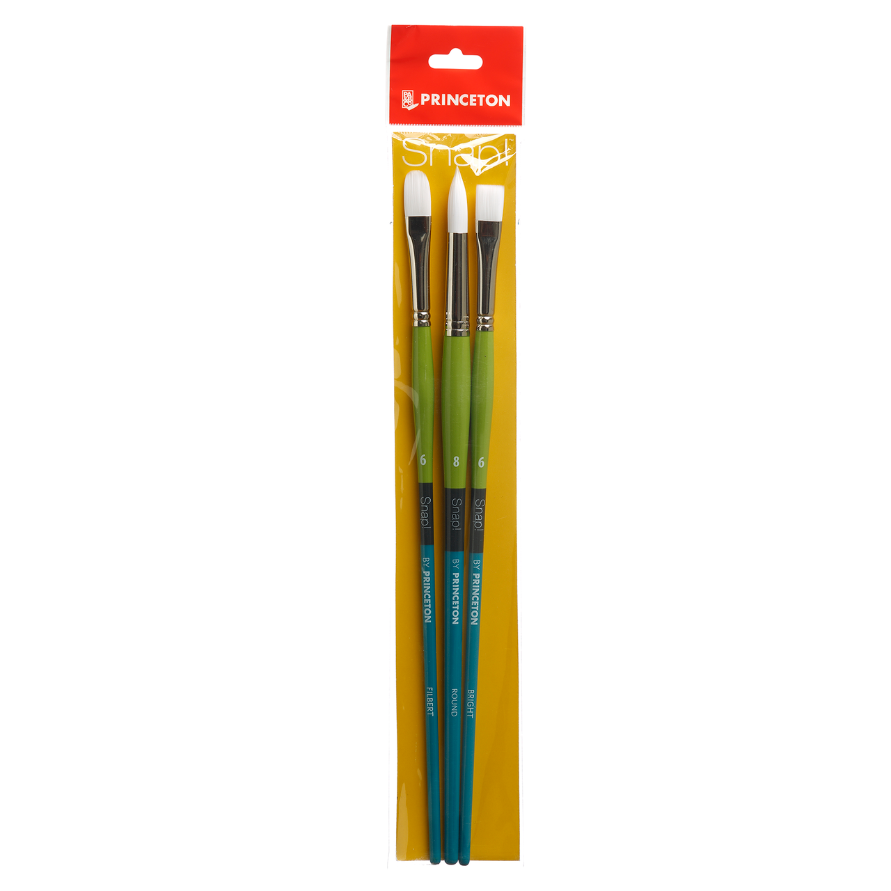 Princeton Snap White Taklon Brush Set (Long Handle)