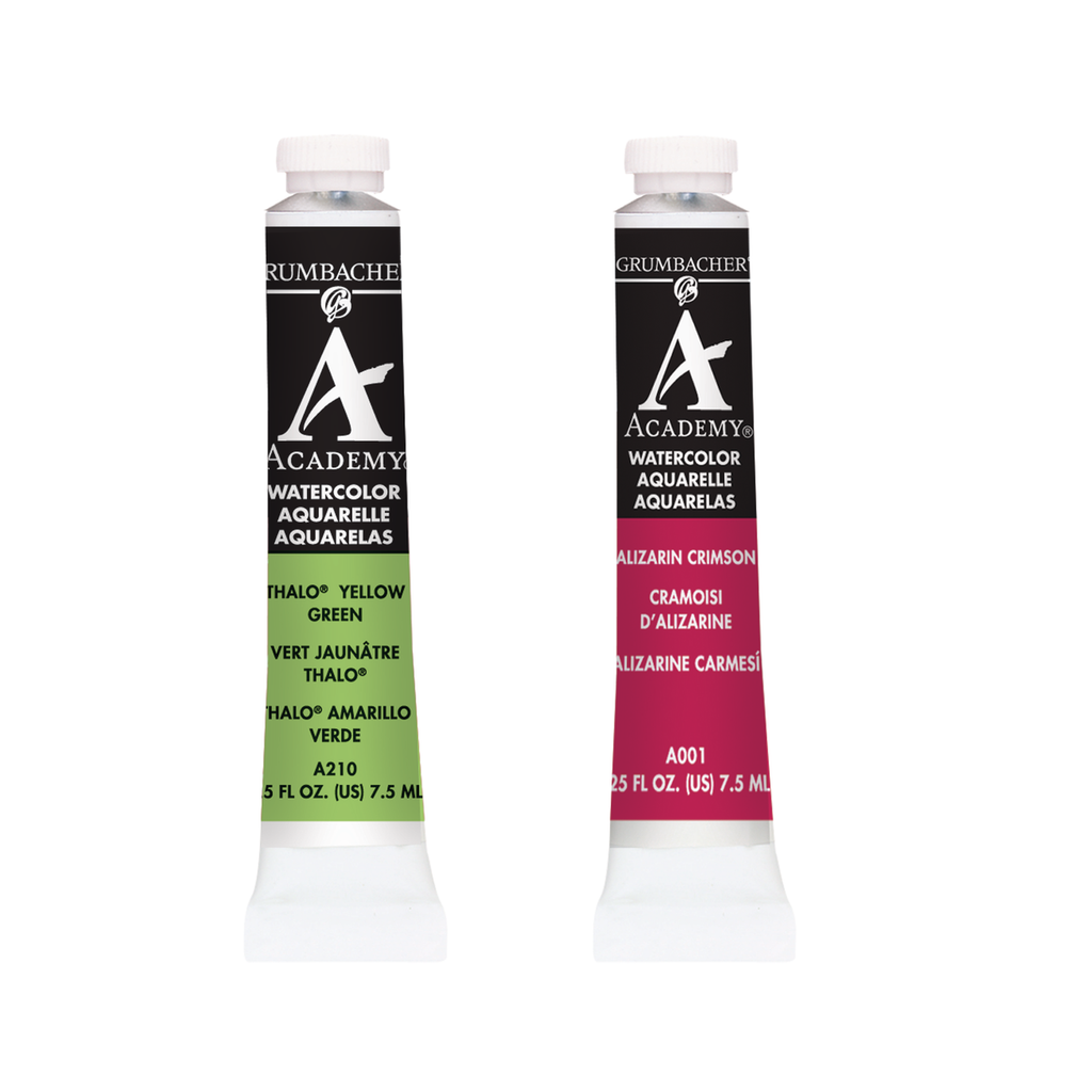 Grumbacher Academy Watercolors - 7.5ml Tubes
