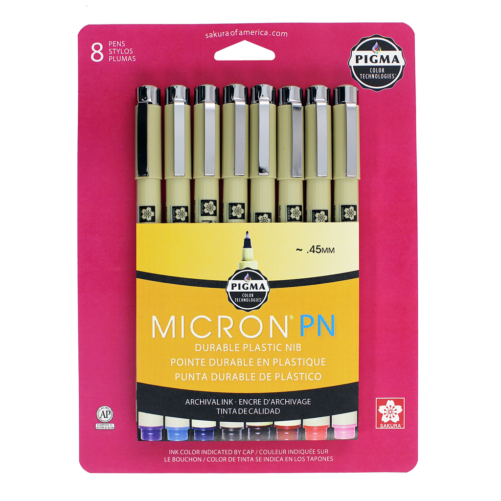 Pigma Micron PN 8 Color Set
