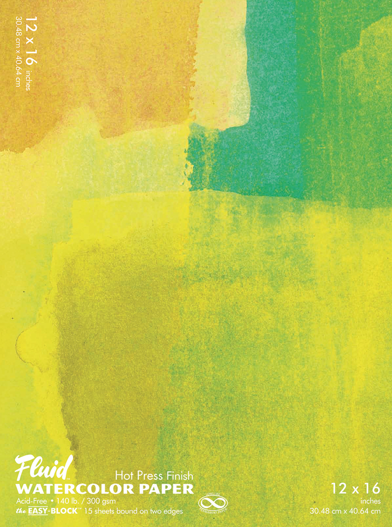 Fluid EZ Watercolor Blocks - 140lb Hot Press