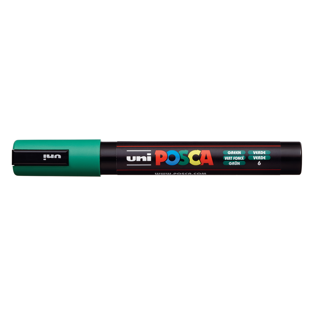 Uni-Posca Paint Marker - Green, Extra Broad Chisel, 15 mm