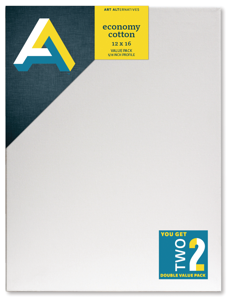 Art Alternatives Economy Cotton Stretched Canvas Twinpacks