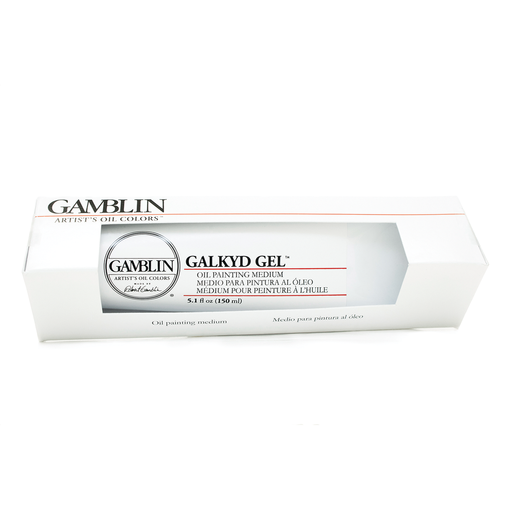 Galkyd Gel is a stiffer gel compared to Neo Megilp that holds thicker, sharper brush marks and dries more quickly.