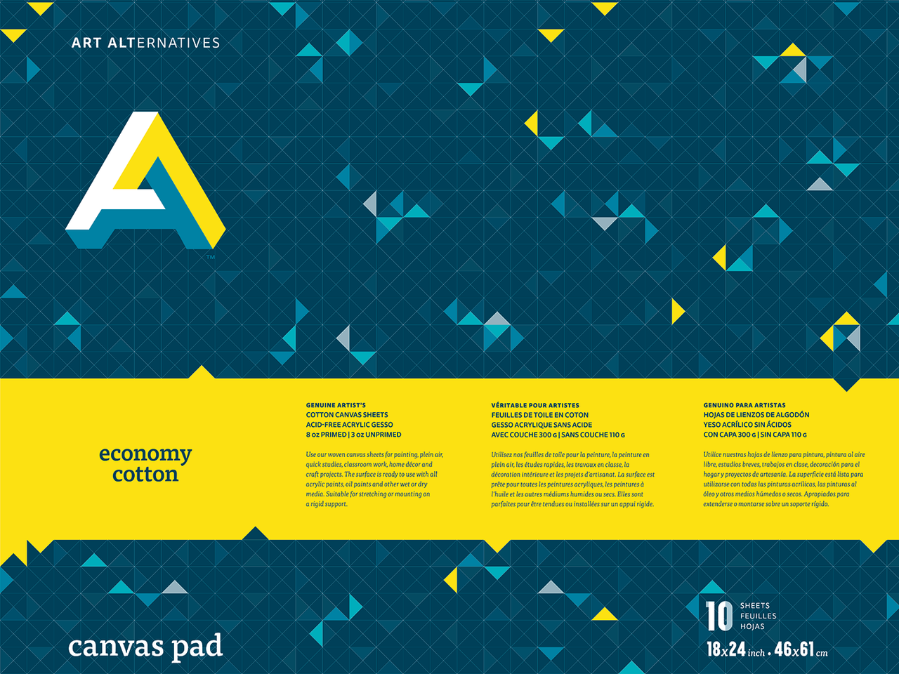 Art Alternatives Real Cotton Canvas Pad