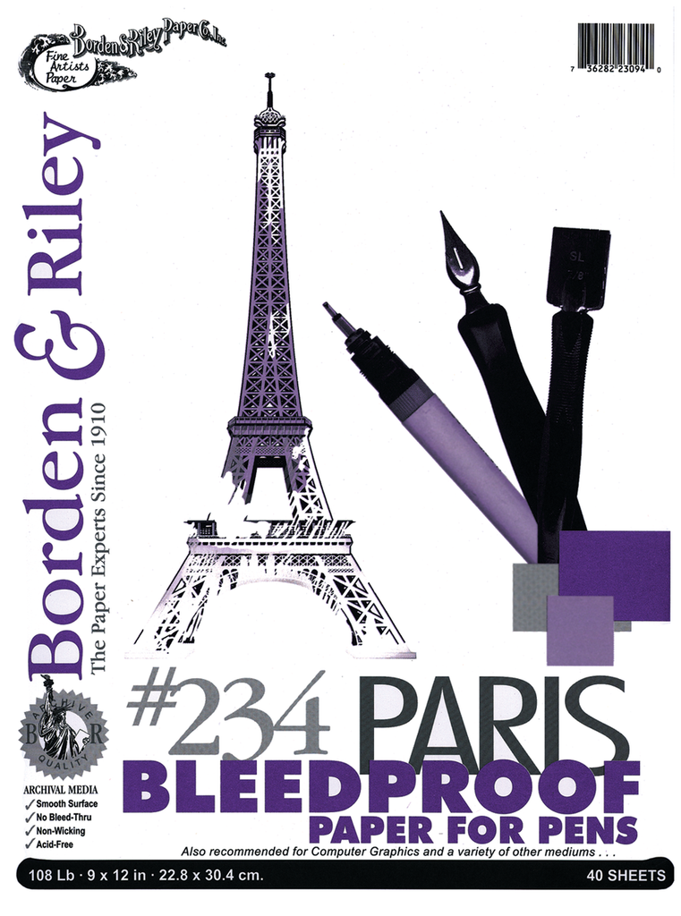 Bordon & Riley #234 Paris Bleedproof Paper for Pens