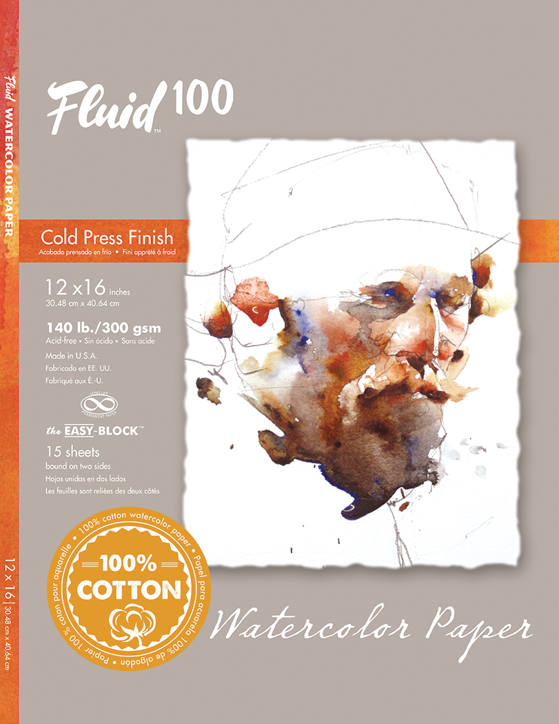 Fluid 100 Watercolor Blocks - 140lb Cold Press