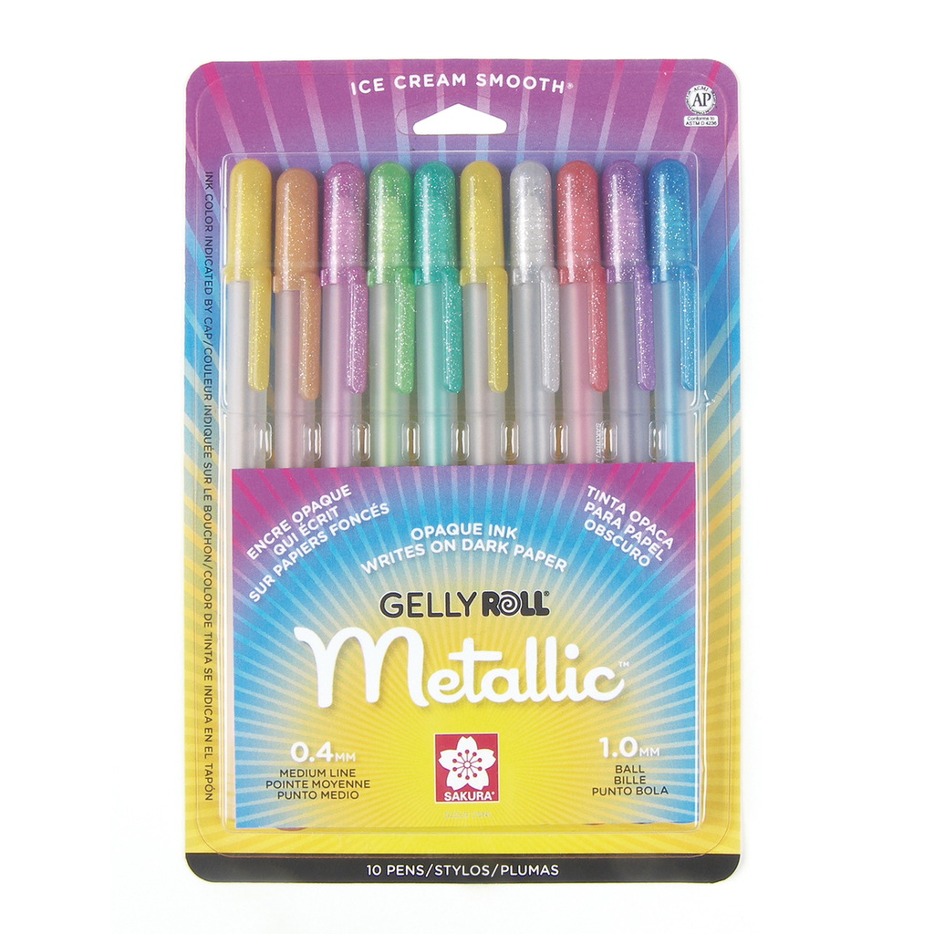 Gelly Roll Metallic Colors 10 Pen Set