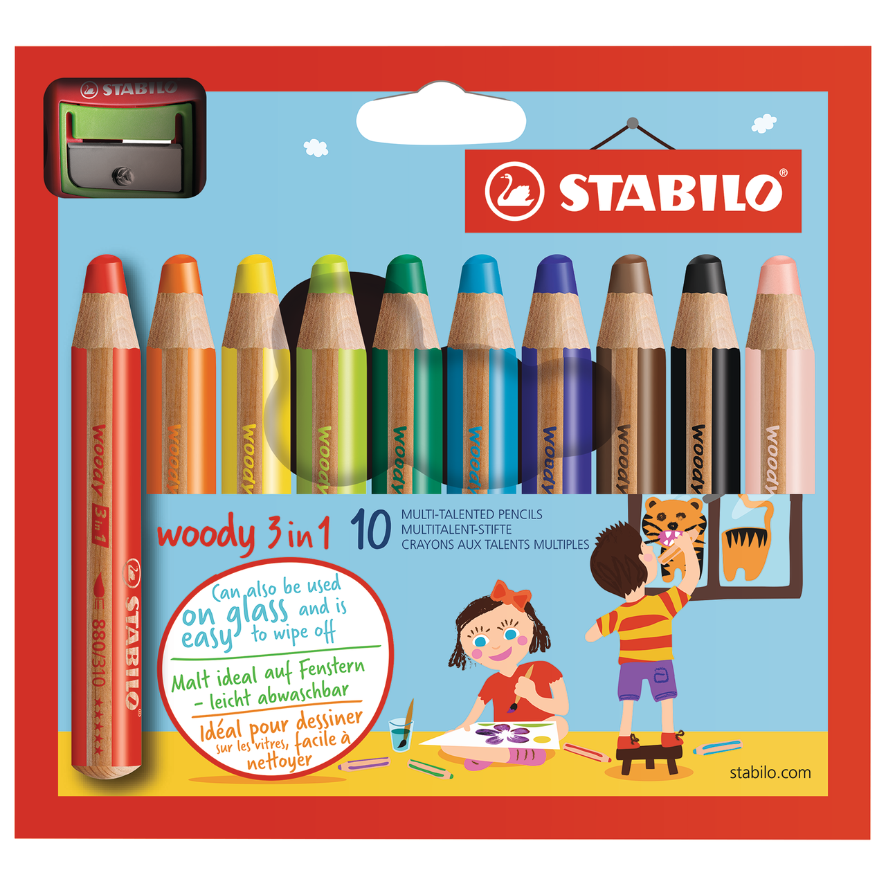 Stabilo Woody 3 in 1 Large Watercolor Pencil Set