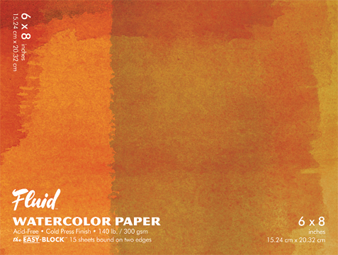 Fluid EZ Watercolor Blocks - 140lb Cold Press