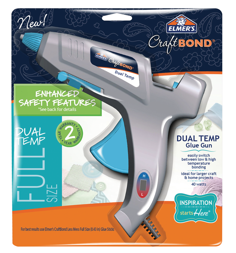 Elmer's Enhanced Safety Dual Temp Hot Glue Gun