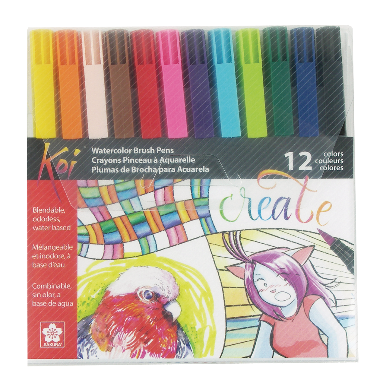 Koi Coloring Brush Pen Sets