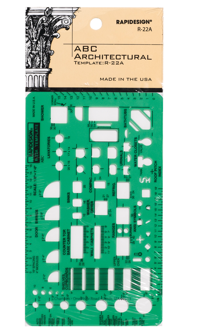 ABC Architecture Template 1/8" Scale