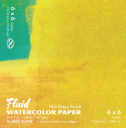 Fluid EZ Watercolor Blocks - 140lb Hot Press