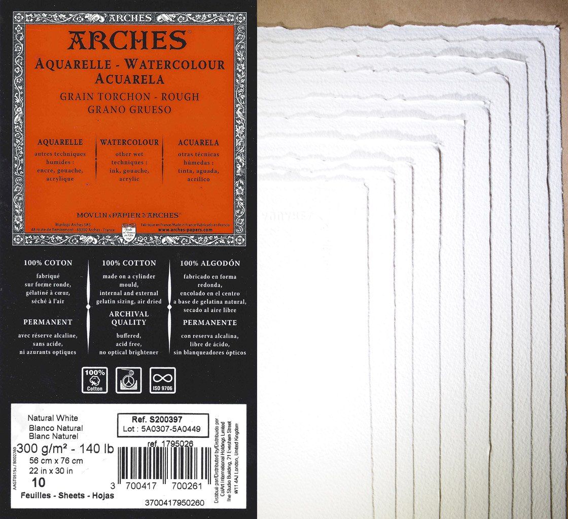 Arches 140lb Rough Watercolor Paper