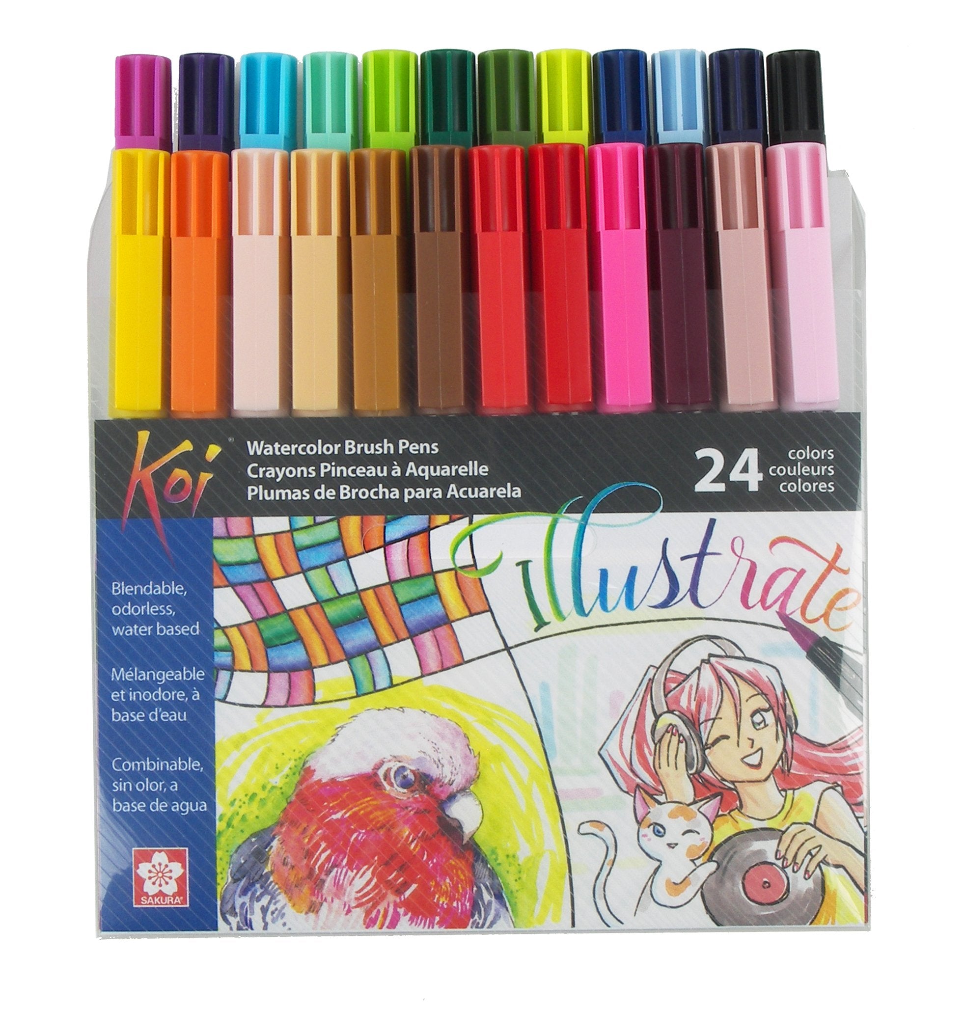 Koi Coloring Brush Pen Sets