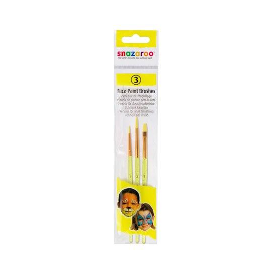 Snazaroo Face Painting 3 Brush Set