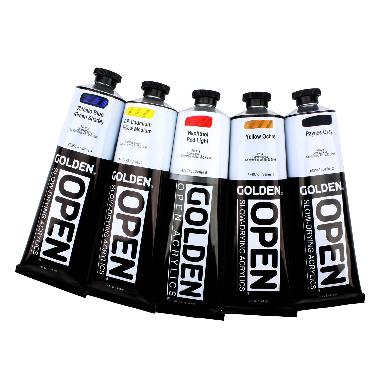Open Slow Drying Acrylics - 5oz Tubes