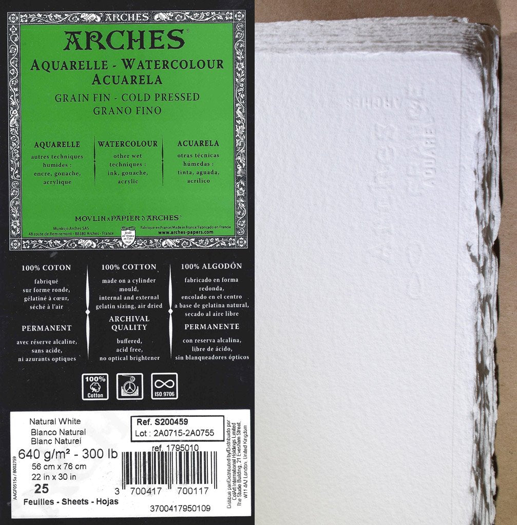 Arches 300lb Cold Press Watercolor Paper