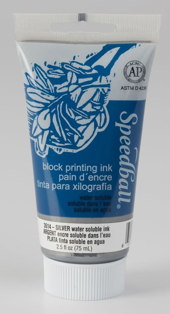 Speedball Water-Soluble Block Printing Ink - Black, 16 oz