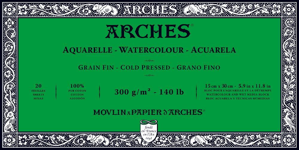 Arches 140lb Cold Press Watercolor Blocks