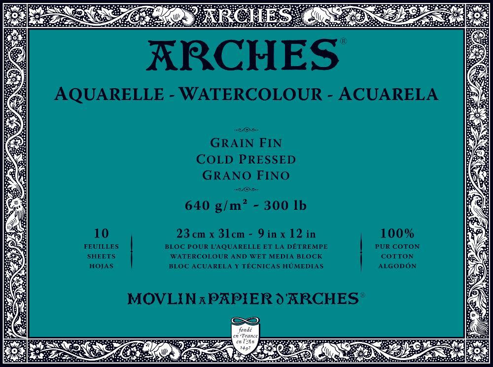 Arches 300lb Cold Press Watercolor Blocks