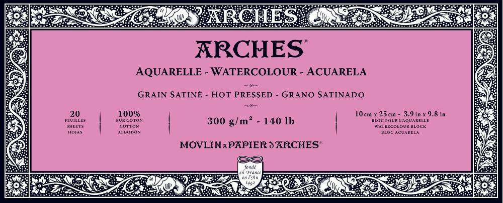 Arches 140lb Hot Press Watercolor Blocks