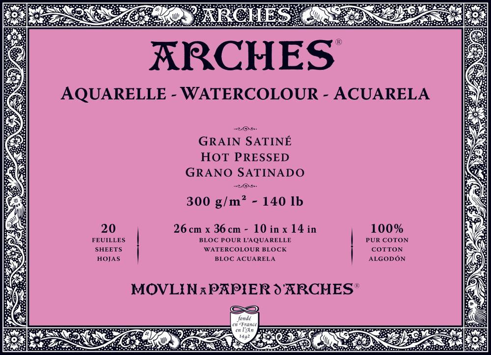 Arches 140lb Hot Press Watercolor Blocks