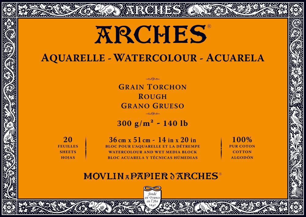 Arches 140lb Rough Press Watercolor Blocks