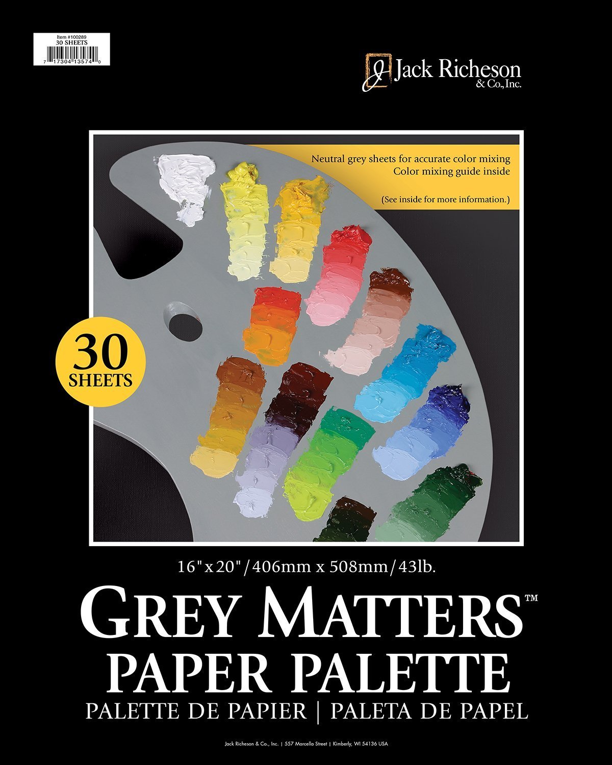 Grey Matters Palette Paper