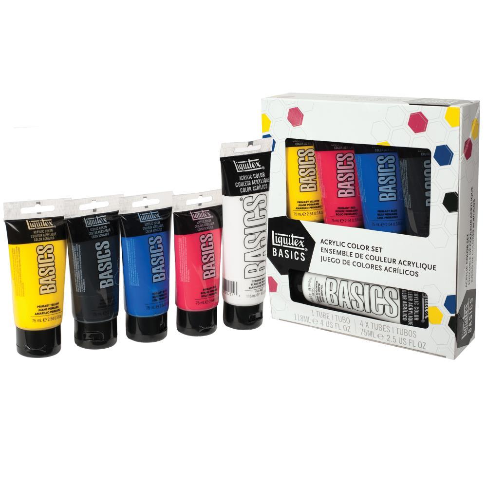Basics Acrylic Color 75ml Tube Set