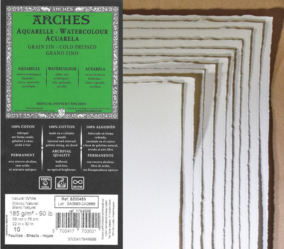 Arches 90lb Cold Press Watercolor Paper
