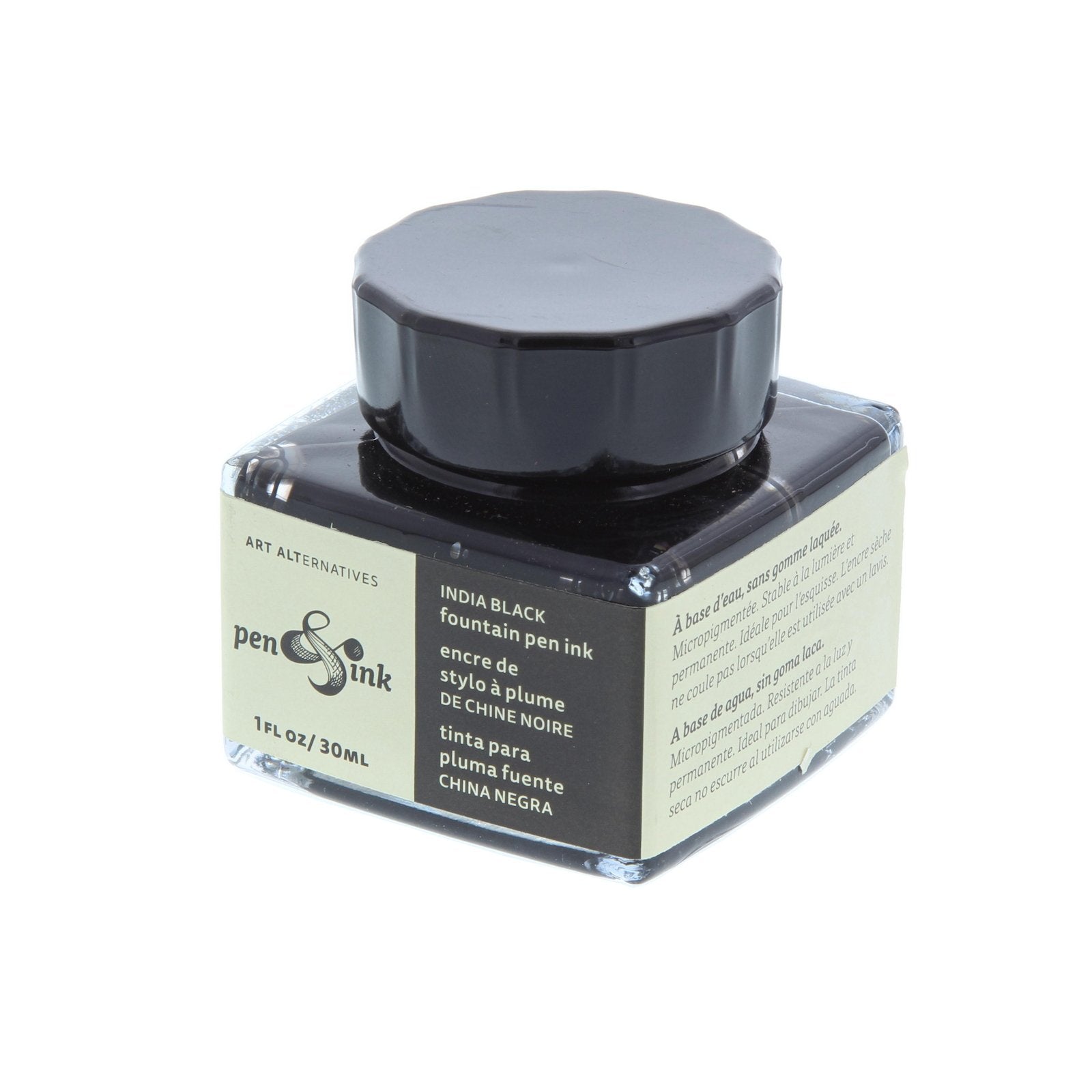 No-Shellac India Black Ink- 30ml Bottle