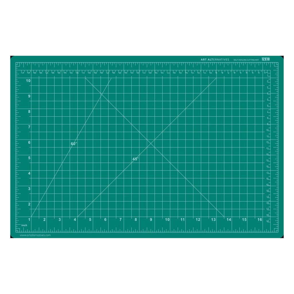 Art Alternatives Self Healing Cutting Mat (Green/Black)