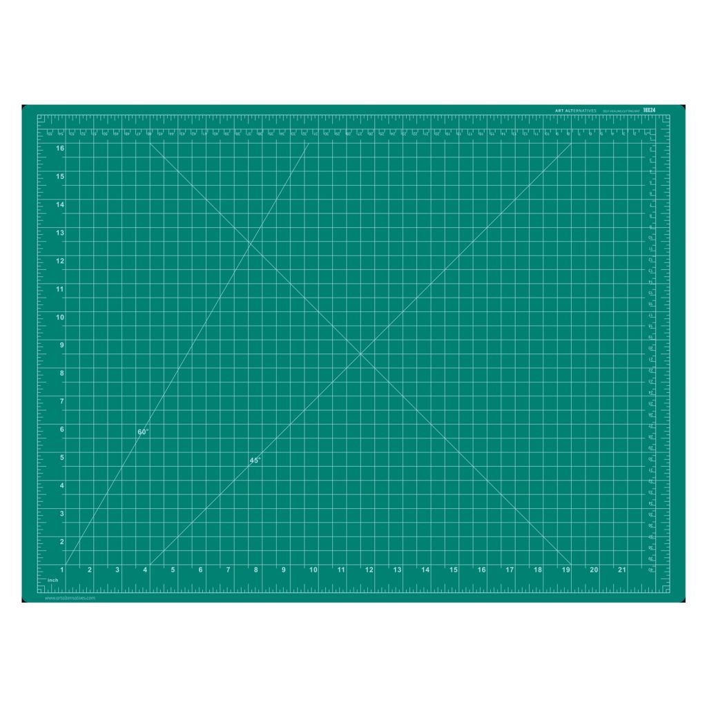 Art Alternatives Self Healing Cutting Mat (Green/Black)