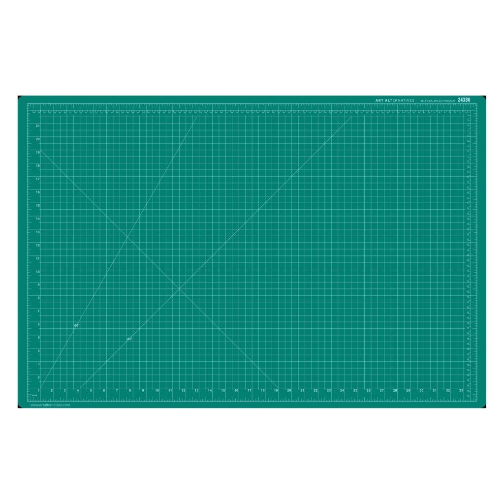 Art Alternatives Self Healing Cutting Mat (Green/Black)
