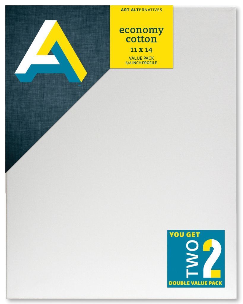 Art Alternatives Economy Cotton Stretched Canvas Twinpacks